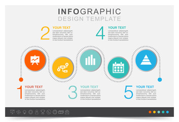 Infographic show business statistics, financial element, work data management, work plan, icon set