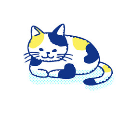 香箱座りをしている猫