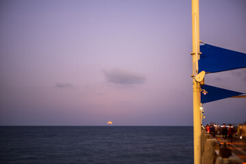 moonrise at pompano beach