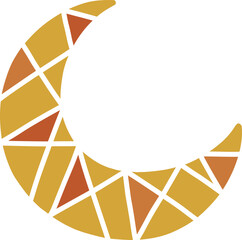 Moon illustration decorative element, vector object © qilli