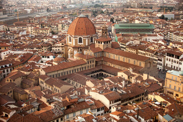 Italia, Toscana, Firenze, il complesso si San Lorenze e Cappelle Medicee.