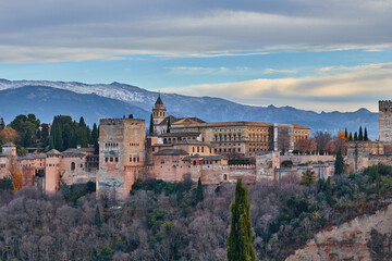 Fototapeta na wymiar Alhambra, Granada España, lugares magicos de Europa 