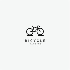 Simple bicycle logo template premium vector Premium Vector