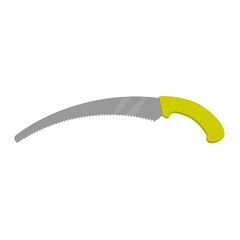 Pruning saw. Gardening tool for cutting branches 