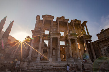 The Library of Celsus is an ancient Roman building in Ephesus, Anatolia, now part of Selçuk, Turkey