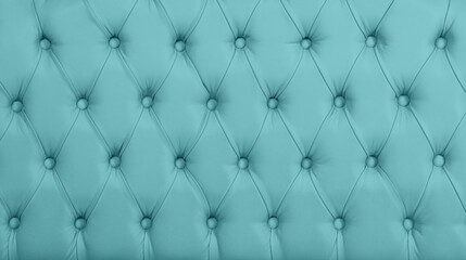 Blue leather capitone background texture