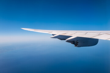 Fototapeta premium view from airplane window