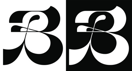 luxury urban monogram letter B vector logo © ZeaLab