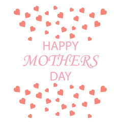 image of greeting card for mother's day on a white background, vector illustration