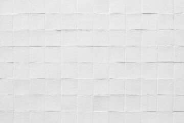 Ceramic tiles texture. White ceramic tiles background, closeup, 3d, copy space