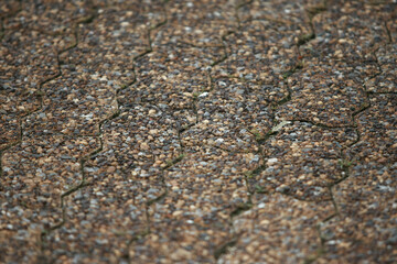 Brick concrete cement texture background on the road