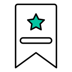Obraz premium bookmark star finance
