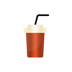 cup icon on a white background, vector illustration