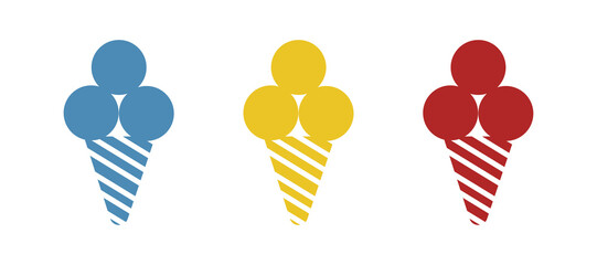 ice cream icon, vector illustration