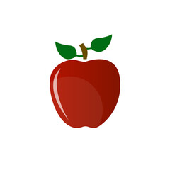 apples icon on a white background, vector illustration