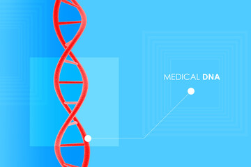 3d render of dna structure, abstract background
