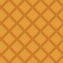 Wafer seamless background. Waffles pattern. Texture of sweet and delicious food. Vector illustration.