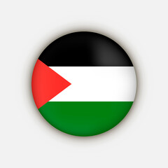 Country Palestine. Palestine flag. Vector illustration.