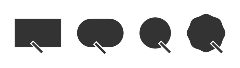 Message online icon. Bubble live chat vector . Web talk symbol.