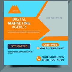 Modern Social Media Post Design Template 