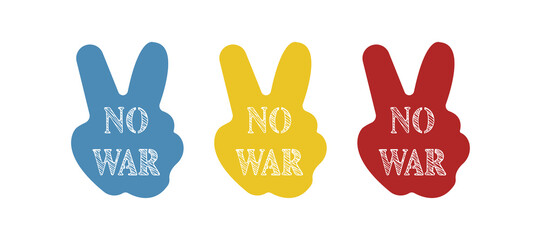 no war icon, peace concept, vector illustration