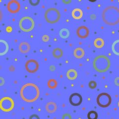 Abstract seamless pattern, circles and dots