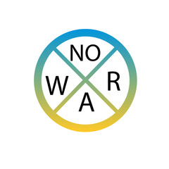 no war icon, peace concept, vector illustration