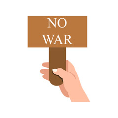 no war icon, peace concept, vector illustration