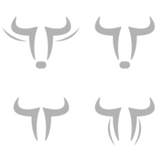 bull horn icon on a white background, vector illustration