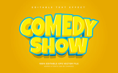 Comedy show editable text effect template