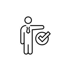 Tasks Completed icon in vector. logotype