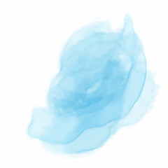 Blue watercolor paint stroke background vector illustration. Abstract hand drawn watercolor stains background. abstract blue watercolor splash brush isolated in white background. Watercolor spot.