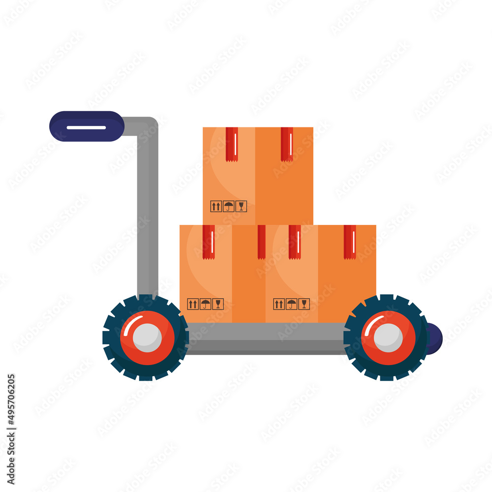 Canvas Prints delivery cart transport