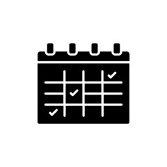 Scheduling icon in vector. logotype