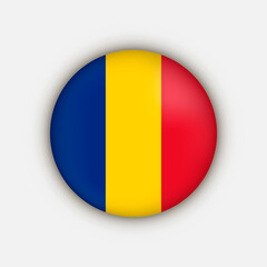 Fototapeta premium Country Romania. Romania flag. Vector illustration.