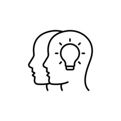 Inspiring Vision icon in vector. logotype