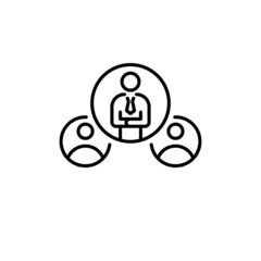 Team Members icon in vector. logotype