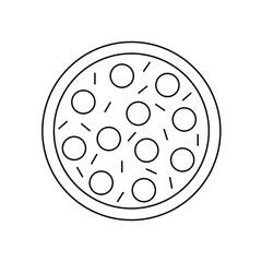 Pizza vector icon for your design