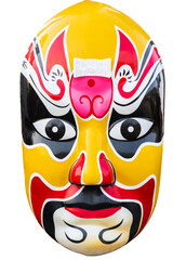 Chinese traditional opera facial painting mask. (With Clipping path)