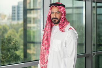 Attractive Arabian Business Man in a modern office 