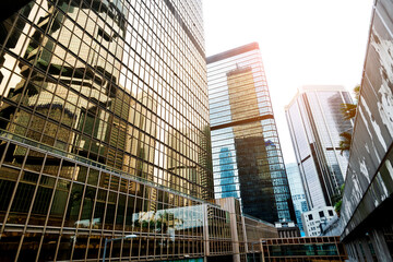 Fototapeta premium Modern office buildings in Hong Kong