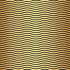 Geometric gold seamless repeat pattern background, gold and black wallpaper.