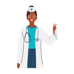 afro female doctor