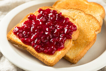 Homemade Berry Jam on Toast