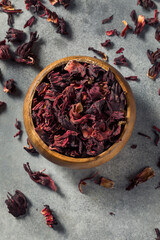 Raw Red Organic Dried Hibiscus Flower Tea