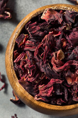 Raw Red Organic Dried Hibiscus Flower Tea