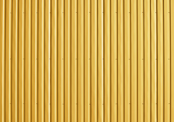 Golden aluminum corrugated metal wall
