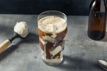 Cold Stout Beer Ice Cream Float