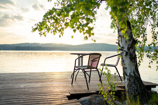 sunset at midsummer
