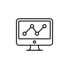 SEO Monitoring icon in vector. logotype